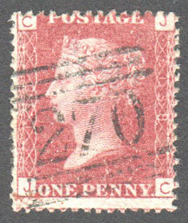 Great Britain Scott 33 Used Plate 138 - JC - Click Image to Close